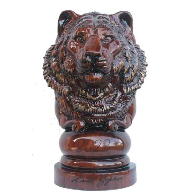 Decoração Escultura Tigre 