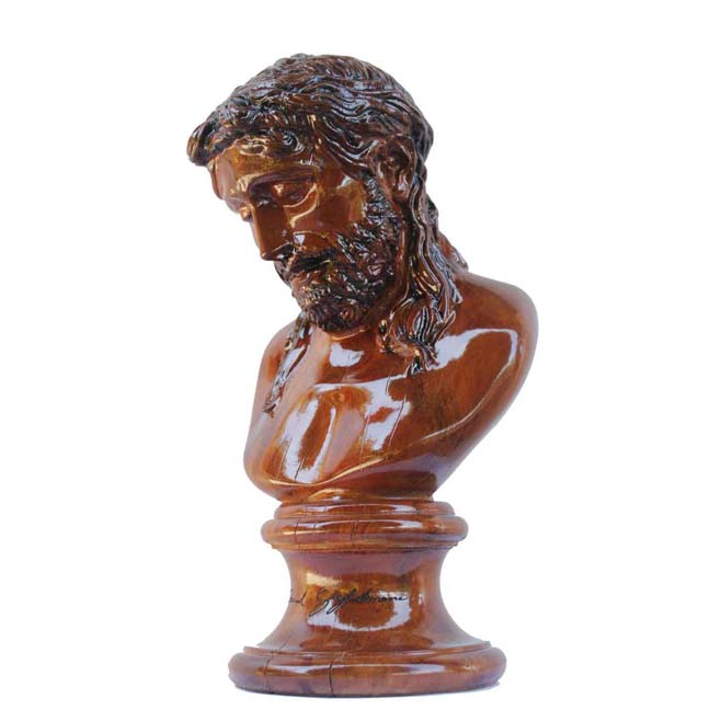 Busto Jesus Cristo em madeira