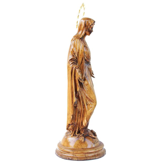 Ecultura Nossa Senhora das Graças em madeira